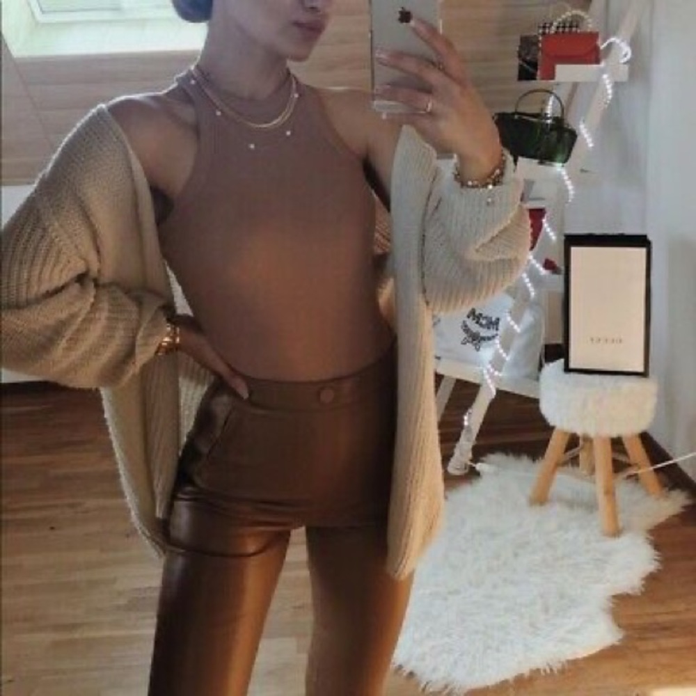 Zara Faux Leather Leggings